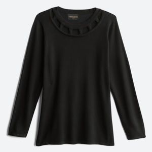 Larinda Lattice Neckline Pullover